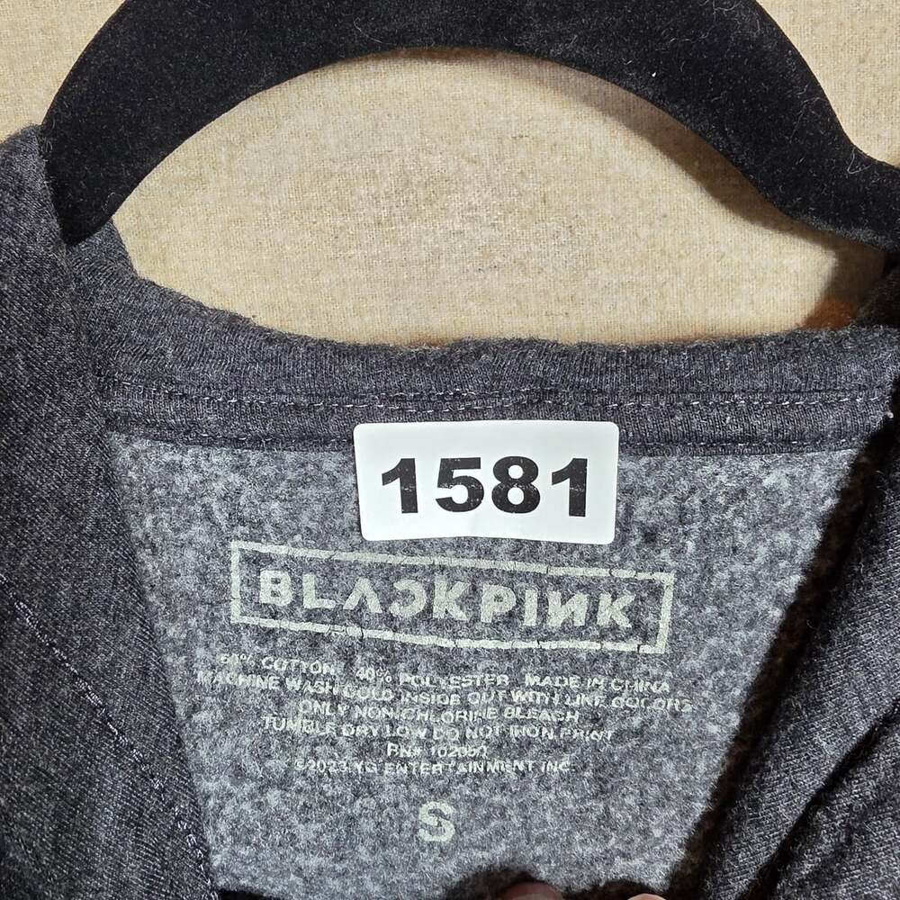 BLACKPINK Black Hoodie Womens Size Small K-pop Group - Picture 2 of 8